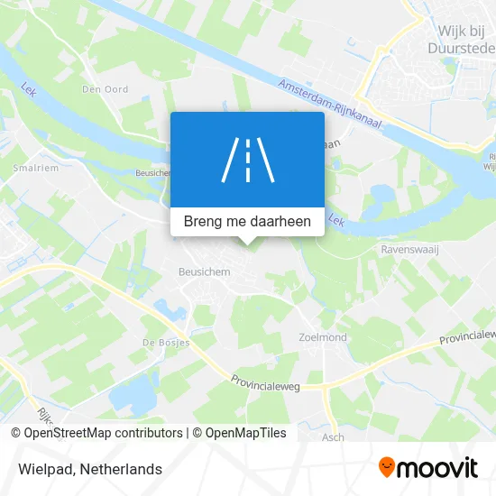 Wielpad kaart