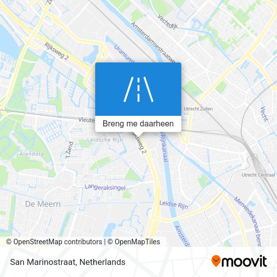 San Marinostraat kaart