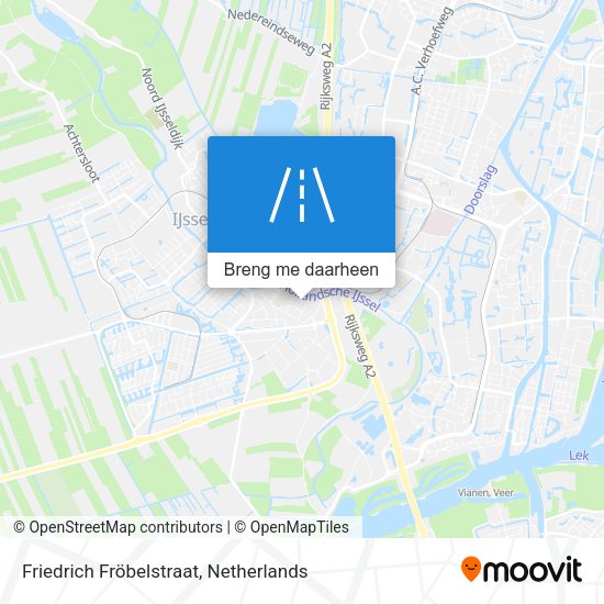 Friedrich Fröbelstraat kaart