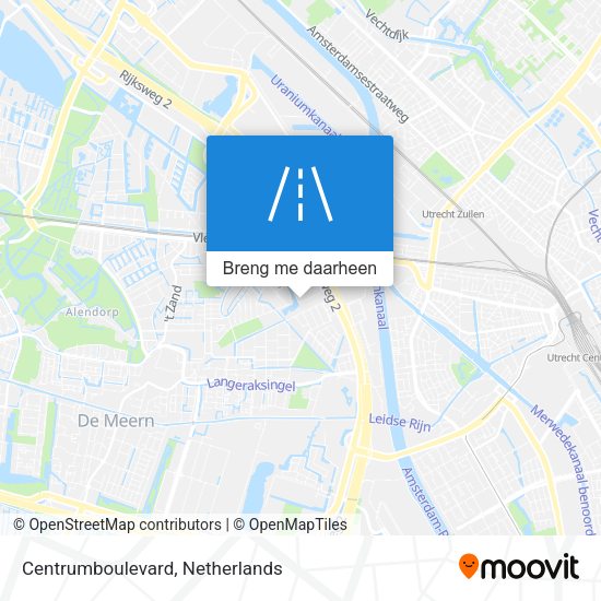 Centrumboulevard kaart