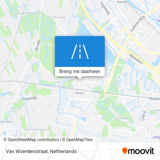 Van Woerdenstraat kaart