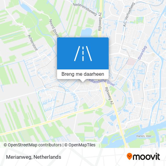 Merianweg kaart