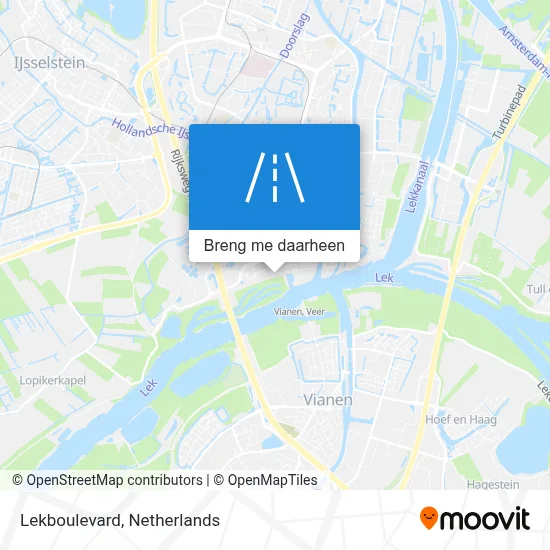 Lekboulevard kaart