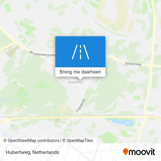 Hubertweg kaart