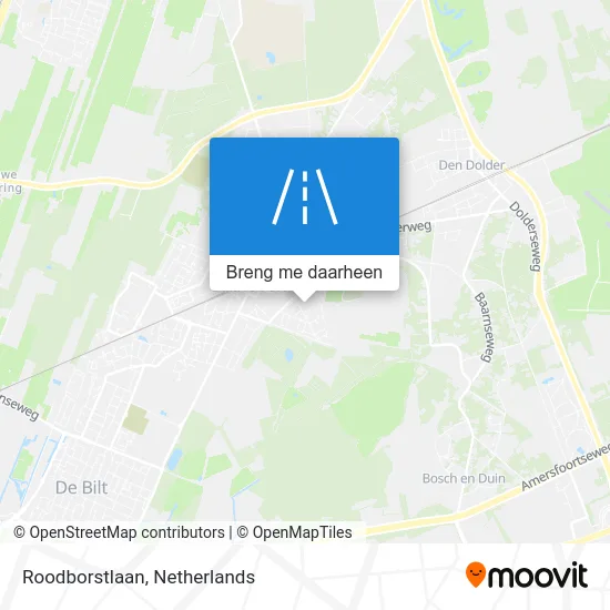 Roodborstlaan kaart