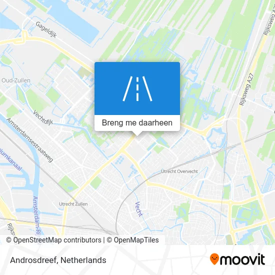 Androsdreef kaart