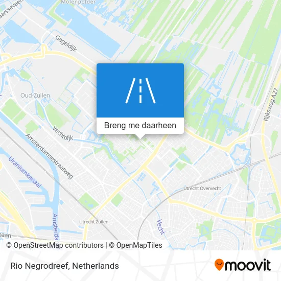 Rio Negrodreef kaart