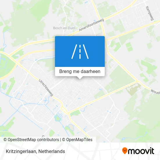 Kritzingerlaan kaart