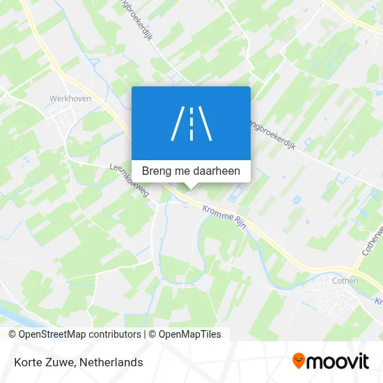 Korte Zuwe kaart