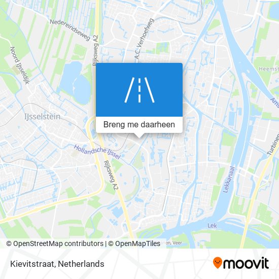 Kievitstraat kaart