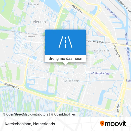 Kerckeboslaan kaart