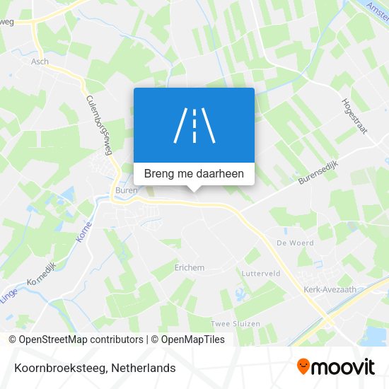 Koornbroeksteeg kaart