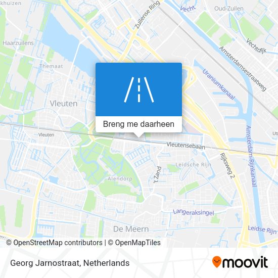 Georg Jarnostraat kaart
