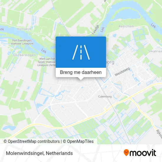 Molenwindsingel kaart