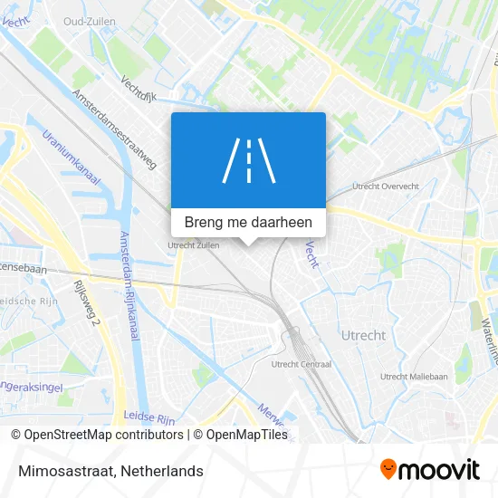 Mimosastraat kaart