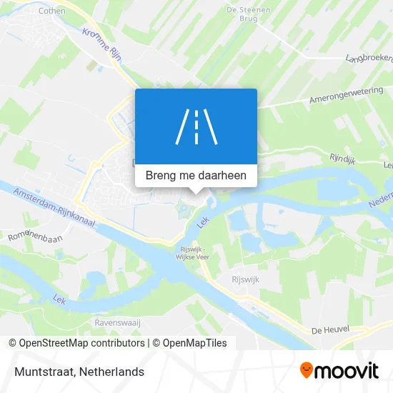 Muntstraat kaart