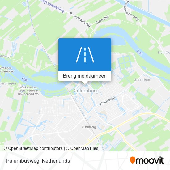 Palumbusweg kaart