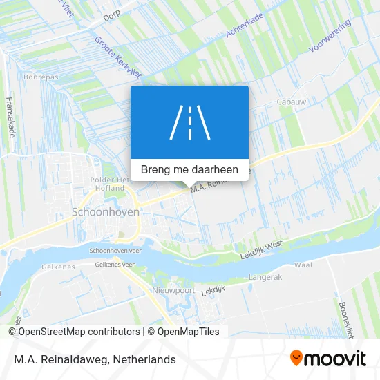 M.A. Reinaldaweg kaart