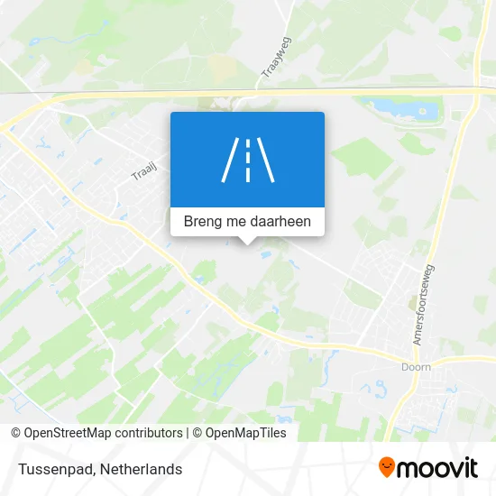 Tussenpad kaart