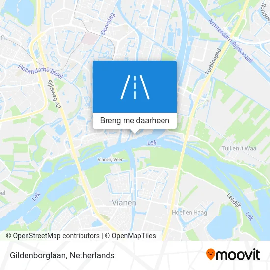 Gildenborglaan kaart