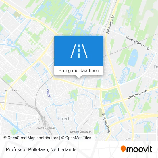 Professor Pullelaan kaart