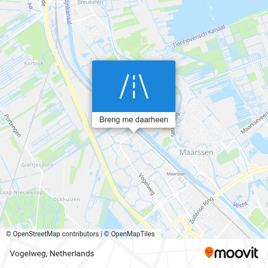 Vogelweg kaart