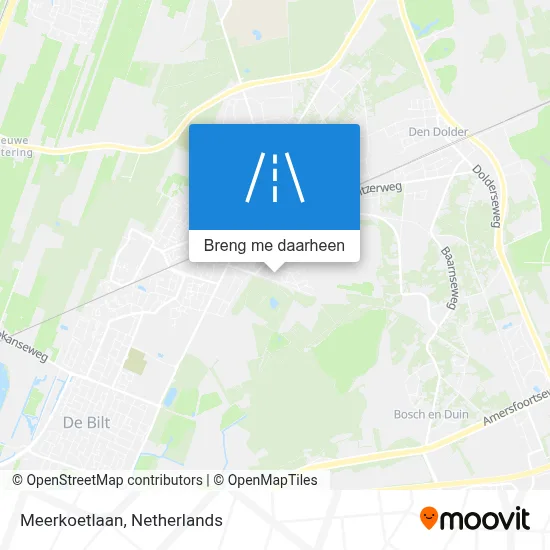Meerkoetlaan kaart