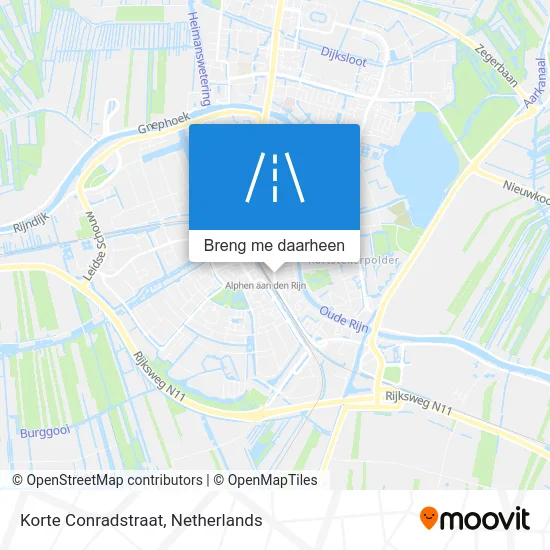 Korte Conradstraat kaart