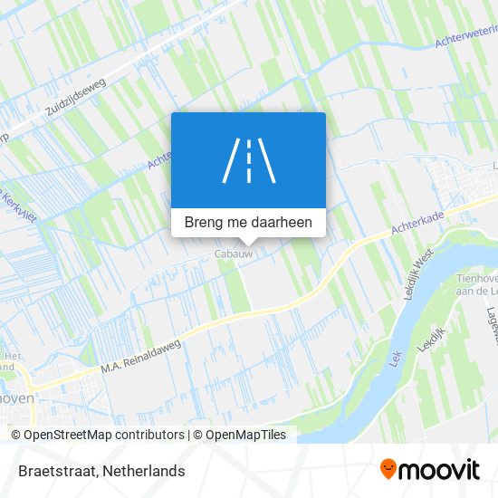 Braetstraat kaart