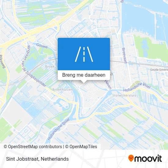 Sint Jobstraat kaart