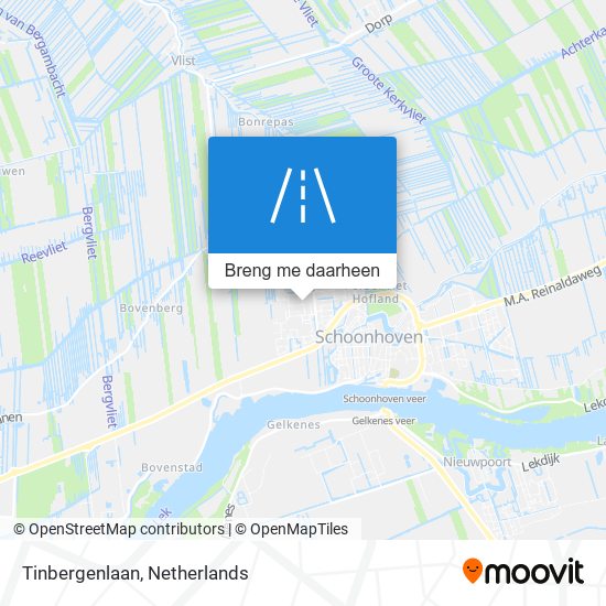 Tinbergenlaan kaart