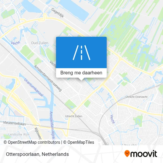Otterspoorlaan kaart