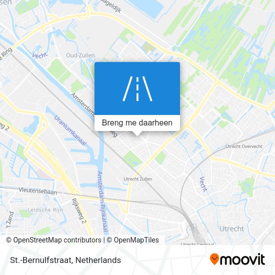 St.-Bernulfstraat kaart