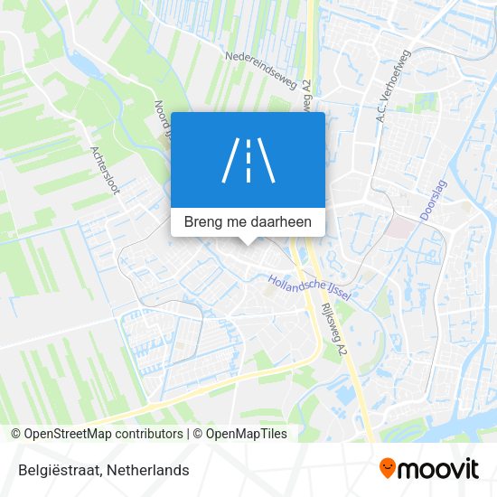 Belgiëstraat kaart