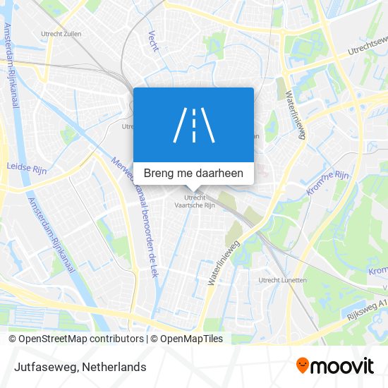 Jutfaseweg kaart