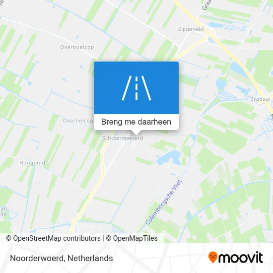Noorderwoerd kaart