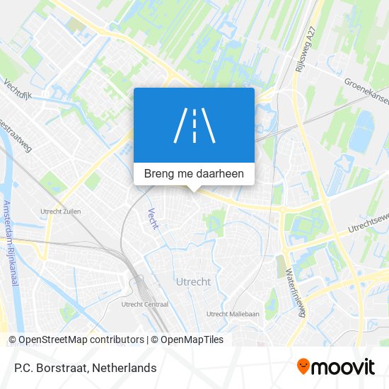 P.C. Borstraat kaart
