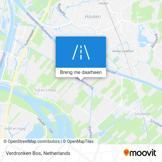 Verdronken Bos kaart