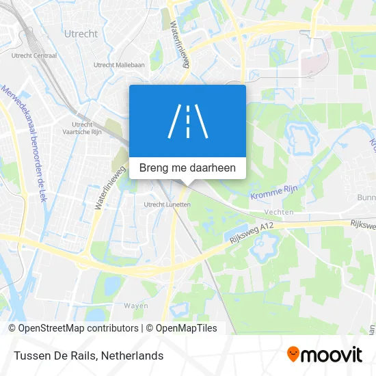 Tussen De Rails kaart