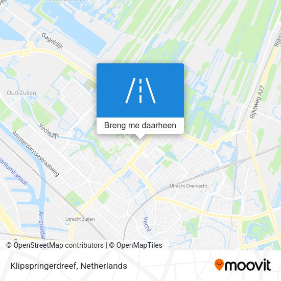 Klipspringerdreef kaart