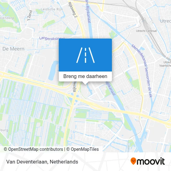 Van Deventerlaan kaart