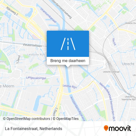 La Fontainestraat kaart