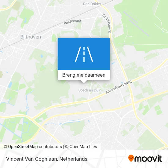 Vincent Van Goghlaan kaart