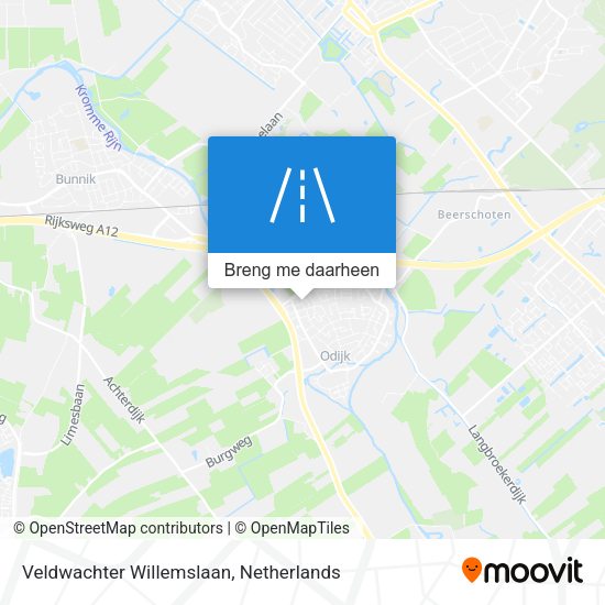 Veldwachter Willemslaan kaart