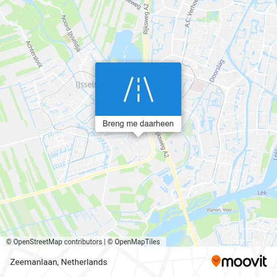 Zeemanlaan kaart