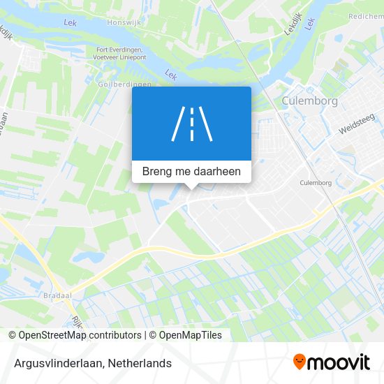 Argusvlinderlaan kaart