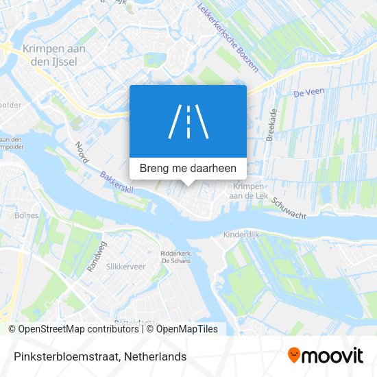 Pinksterbloemstraat kaart