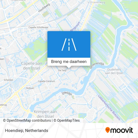 Hoendiep kaart