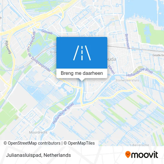 Julianasluispad kaart