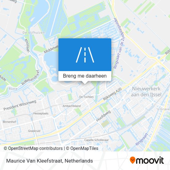 Maurice Van Kleefstraat kaart